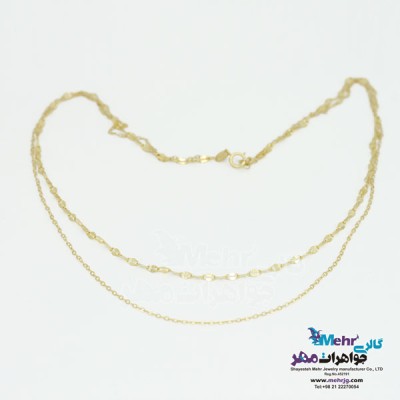 نمای دوم گردنبند طلا - طرح استار