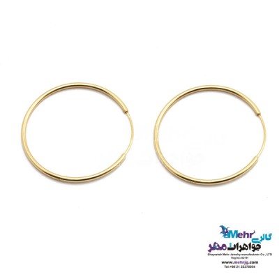 نمای دوم گوشواره طلا - طرح حلقهای