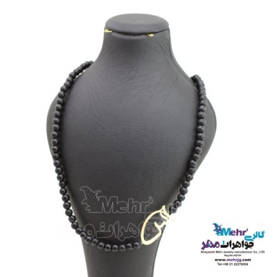نمای دوم گردنبند رولباسی طلا - طرح حس