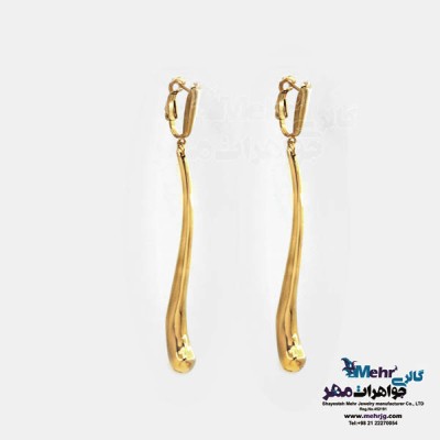 نمای دوم گوشواره طلا - طرح قندیل