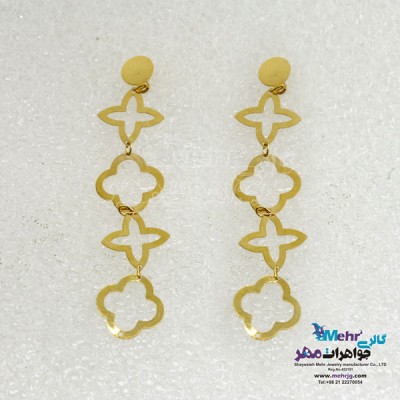 نمای دوم گوشواره طلا - طرح ون کلیف
