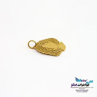 نمای دوم آویز طلا - طرح گیسو