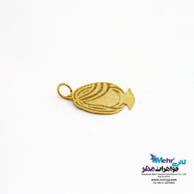 نمای دوم آویز طلا - طرح گیسو