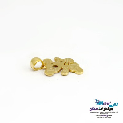 نمای دوم آویز طلا - طرح حیوان فانتزی