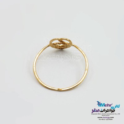نمای دوم انگشتر طلا - طرح Love