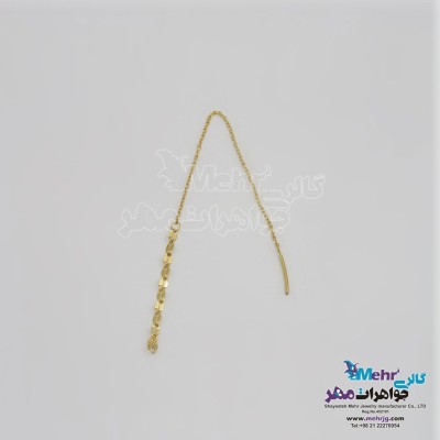 نمای دوم گوشواره طلا - طرح استار