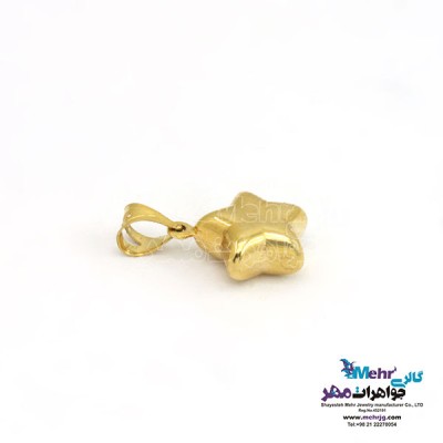 نمای دوم آویز طلا - طرح ستاره
