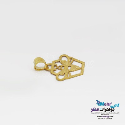نمای دوم آویز طلا - طرح زنبور