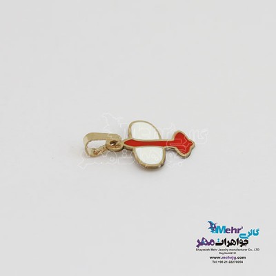 نمای دوم آویز طلا - طرح هواپیما