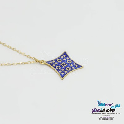 نمای دوم گردنبند طلا - طرح ونکلیف
