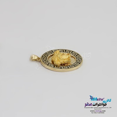 نمای دوم آویز طلا - طرح ورساچه