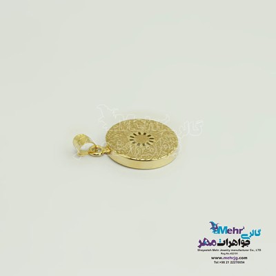 نمای دوم آویز طلا - طرح و ان یکاد