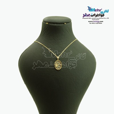 نمای دوم گردنبند طلا - طرح هندسی
