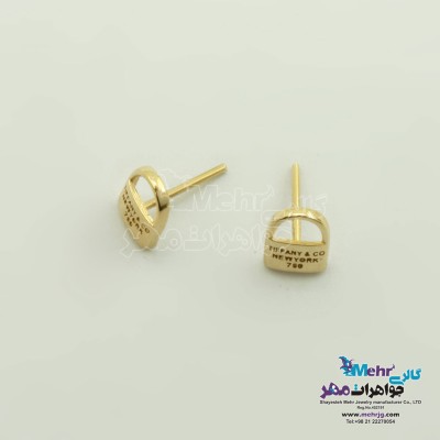 نمای دوم گوشواره طلا - طرح قفل