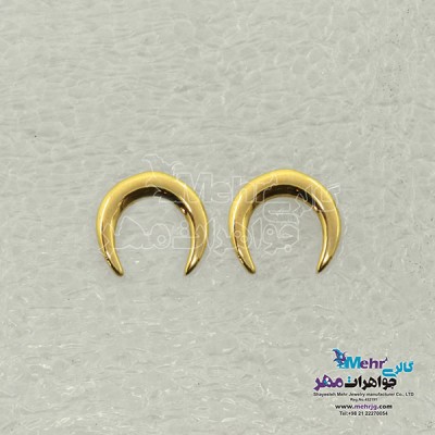 نمای دوم گوشواره طلا - طرح هلال
