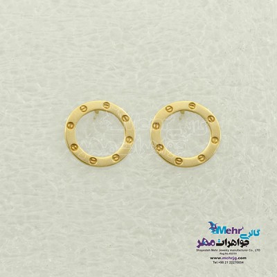 نمای دوم گوشواره طلا - طرح کارتیه