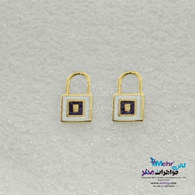 نمای دوم گوشواره طلا - طرح چشم نظر