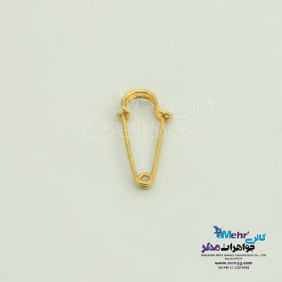 نمای دوم سنجاق سینه طلا