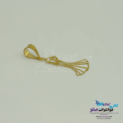 آویز طلا - طرح بانو