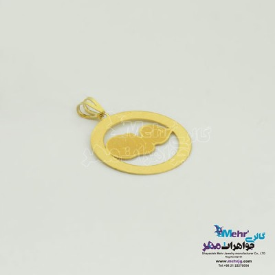نمای دوم آویز طلا - طرح نوزاد