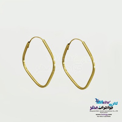 نمای دوم گوشواره طلا - طرح حلقهای