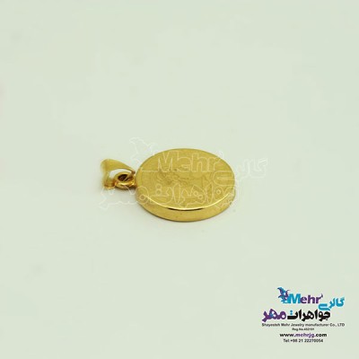 نمای دوم آویز طلا - طرح ملکه الیزابت