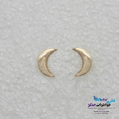 نمای دوم گوشواره طلا - طرح هلال