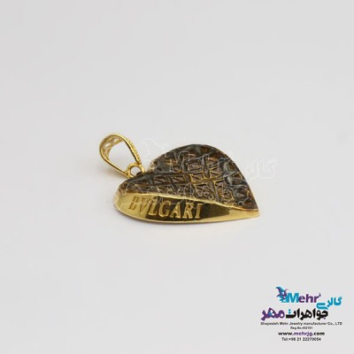 نمای دوم آویز طلا - طرح قلب