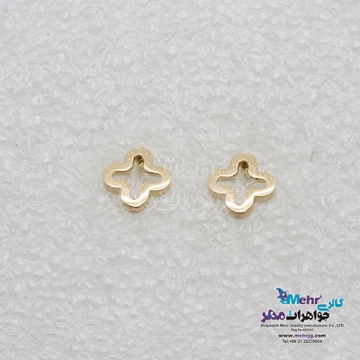 نمای دوم گوشواره طلا - طرح ون کلیف
