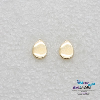 نمای دوم گوشواره طلا - طرح اشکی