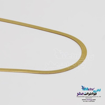 نمای دوم زنجیر طلا - طرح نفرتیتی طول 40 سانتی متر عرض 5