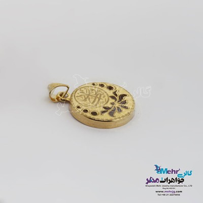 نمای دوم آویز طلا - طرح وان یکاد