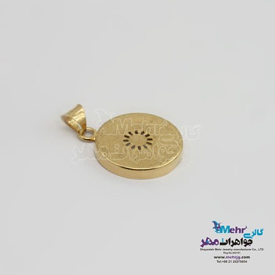 نمای دوم آویز طلا - طرح و ان یکاد