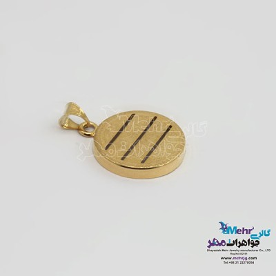 نمای دوم آویز طلا - طرح و ان یکاد