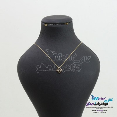 نمای دوم گردنبند طلا - طرح لویی ویتون