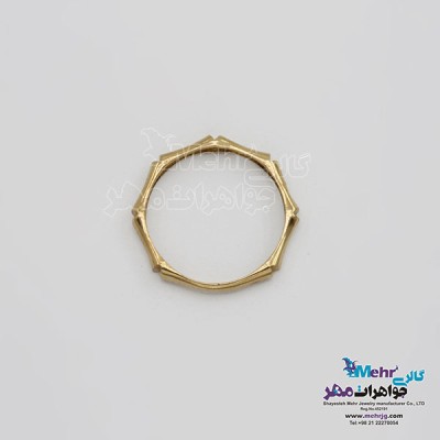 نمای دوم انگشتر طلا- طرح هندسی
