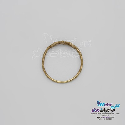 نمای دوم انگشتر طلا- طرح پاپیون