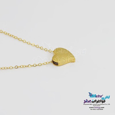 نمای دوم گردنبند طلا – طرح قلب