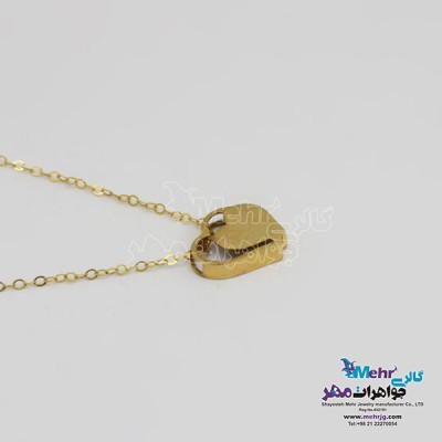 نمای دوم گردنبند طلا – طرح قلب