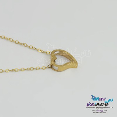 نمای دوم گردنبند طلا – طرح قلب