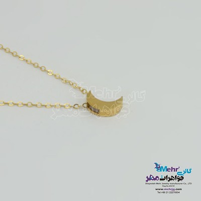 نمای دوم گردنبند طلا – طرح ماه