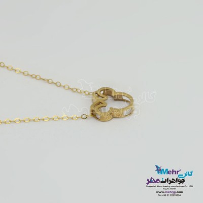 نمای دوم گردنبند طلا – طرح میکی ماوس