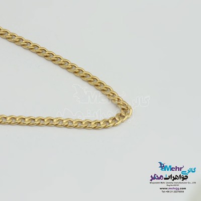 نمای دوم گردنبند طلا – طرح کارتیه طول 45 سانتی متر