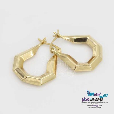 نمای دوم گوشواره گیره ای طلا - طرح دیوید یورمن