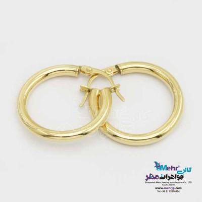 نمای دوم گوشواره گیره ای طلا - طرح دیوید یورمن