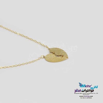 نمای دوم گردنبند طلا – طرح قلب
