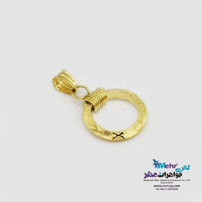 نمای دوم آویز طلا - طرح لویی ویتون