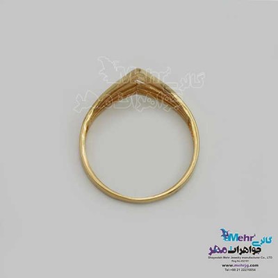 نمای دوم انگشتر طلا- طرح قله