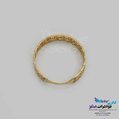 نمای دوم انگشتر طلا- طرح کارتیه