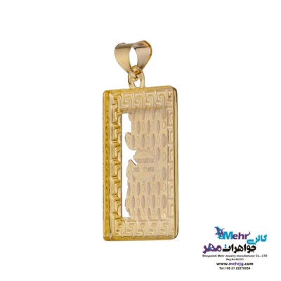 نمای دوم آویز طلا - طرح وان یکاد